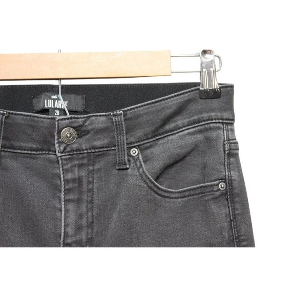 LuLaRoe Jeans Size 28 Black Stretch Denim Skinny Ankle Slimming Comfort Mid Rise - Picture 6 of 12